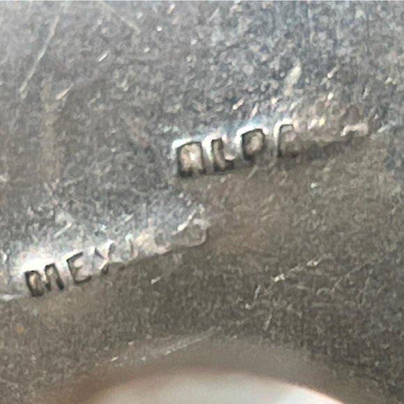 Vintage Mexican Alpaca Cuff Bracelet - Picture 8 of 11